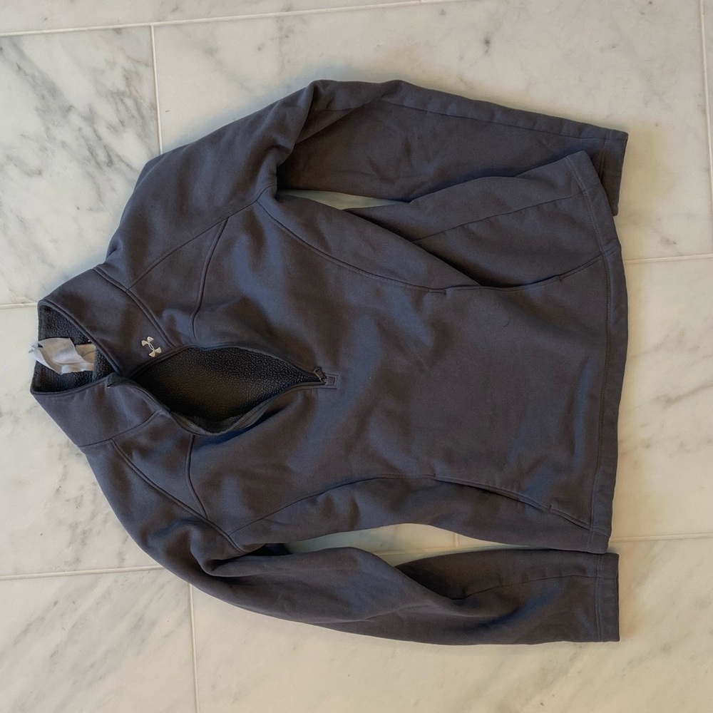 under armor grey quarter zip